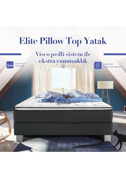 Uykucu Elite Pillow Top Visco Pedli Yatak