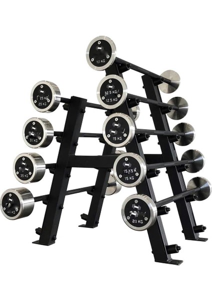 Barbell Rack Profesyonel 10 Lu Barbell Depolama Standı