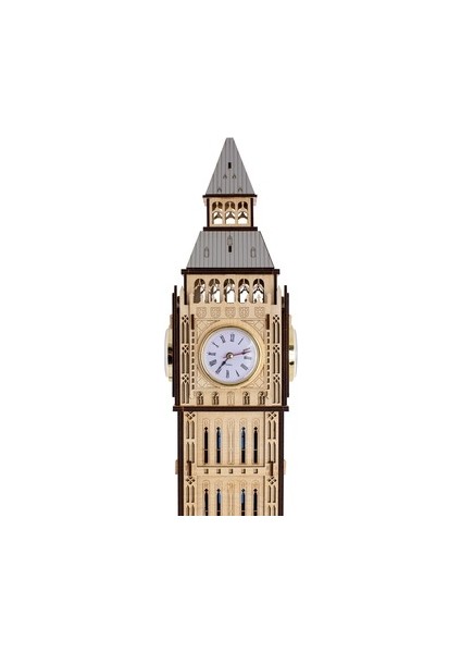 3D Ahşap Puzzle Maket Saat Kulesi