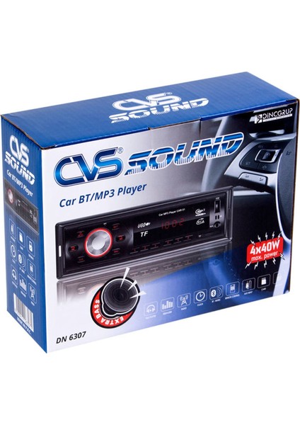 DN-6307 4X40 Watt Bluetooth+Usb-Sd Kart-Aux Destekli Oto Teyp