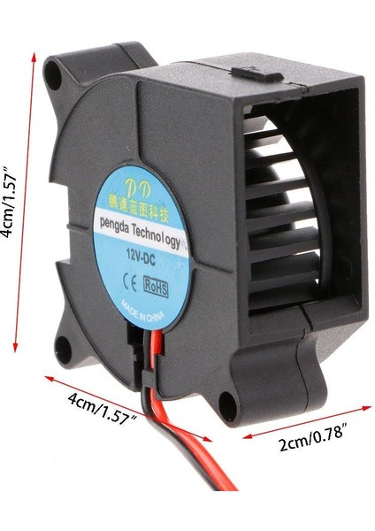 Mini Salyangoz Fan 12V 40X40MM