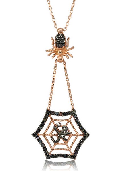 Gümüş Muhammed Yazılı Örümcek Ağı Bayan Kolye fiyatları