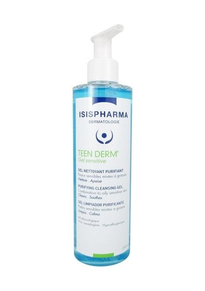Isis Pharma Teen Derm Jel Hassas Temizleme Yağlı Ciltler İçin Arındırıcı Etki 250 ml