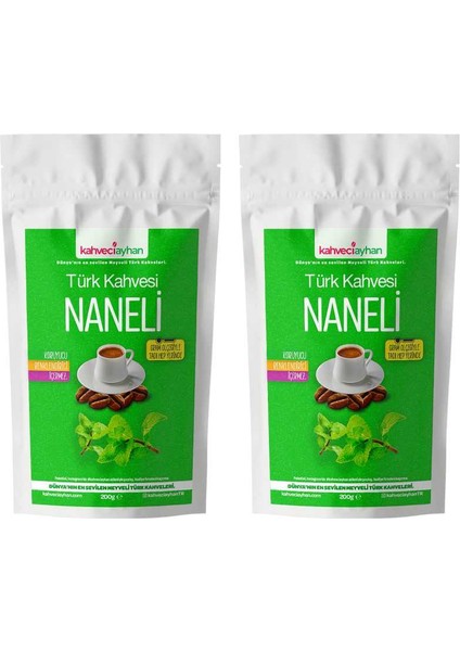 Naneli Türk Kahvesi 2 x 200 gr