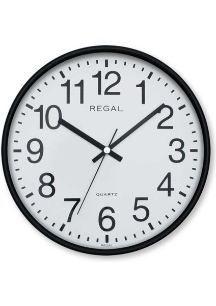 0252 Bw Yuvarlak 26 cm Duvar Saati