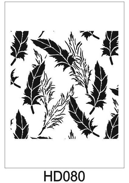 HD-080 Duvar Dekor Stencil Şablon 40 x 40 cm