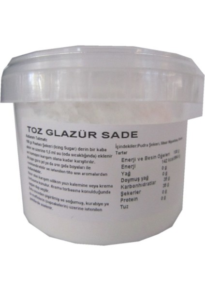 Toz Glazür Sade 150 gr indirimleri