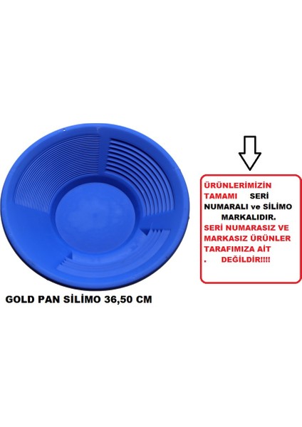 Gold Pan Altın Yıkama Tavası 36.5 cm Mavi