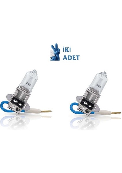 Phılıps H3 12V 55W Standart Ampul +30 Fazla Işık 12336 ( 2 Adet )