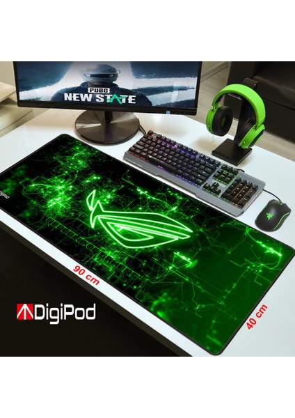 Gaming Mousepad Oyuncu Mouse pad 90X40 XXL Büyük Oyuncu Mouse Pad Kaymaz Taban 4mm Kalınlık