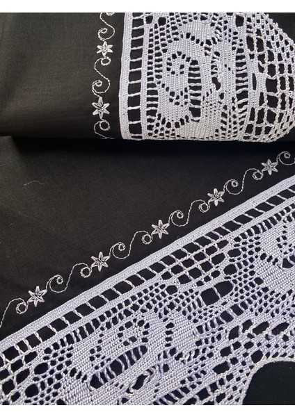 Pikolu Dantelli Siyah Çarşaf Takımı fiyatları