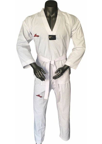 Beyaz Yaka Taekwondo Elbisesi