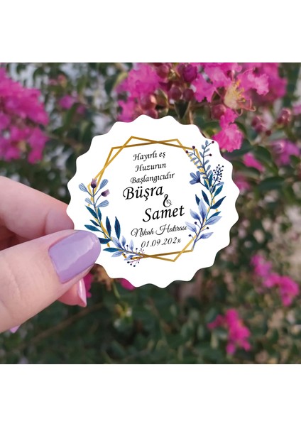 Ahşap Magnet Kişiye Özel Söz - Nişan - Düğün - Kına 25'li