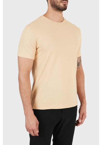 Bisiklet Yaka % 100 Pamuk T Shirt Erkek T Shirt 3K1T7P 1JM8Z 0112 fırsatları