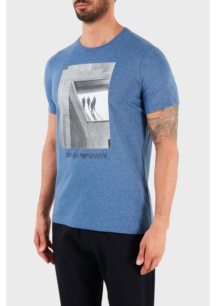 Baskılı Bisiklet Yaka % 100 Pamuk T Shirt Erkek T Shirt S 3K1T6S 1JQ4Z F981 modelleri