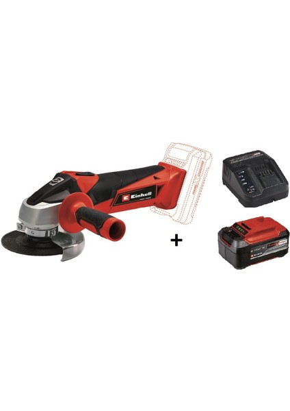 Tc-Ag 18 / 115 Li Akülü Avuç Taşlama + 5.2 Ah Plus Starter Kit