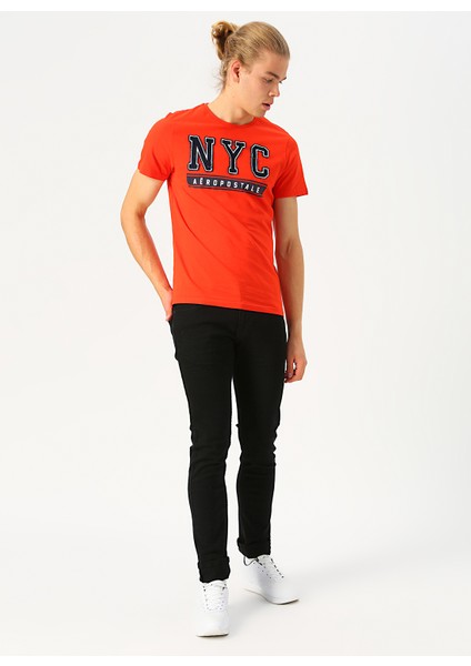 O Yaka Bordo Baskılı Erkek T-Shirt indirimleri