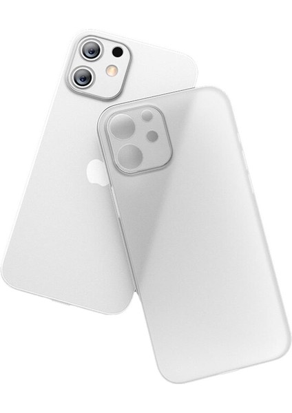 Apple iPhone 12 Kılıf Ultra Ince Hayalet Sert Kapak