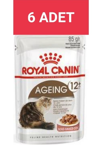 Ageing +12 Gravy Soslu Yaşlı ve Ileri Yaştaki Kediler Için Yaş Mama 12 x 85 gr