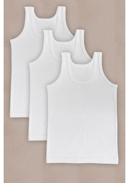 Pamuklu Erkek Çocuk Atleti - 3 Adet