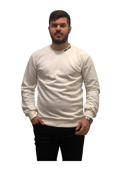 Palm Angels Sırt Boyun Baskılı Bambu Dokuma Trend Erkek Sweatshirt modelleri