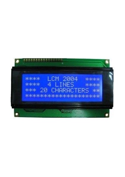 4X20 LCD Ekran Mavi