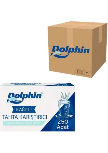 Kağıt Sargılı Ahşap Tahta Karıştırıcı 250'LI (1 Koli 20 Paket)
