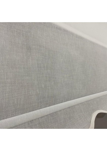 VP1660 Çift Mekanizmalı Tül ve Stor Perde Beyaz Naturel Keten Etek Dilimli 180 x 200 modelleri