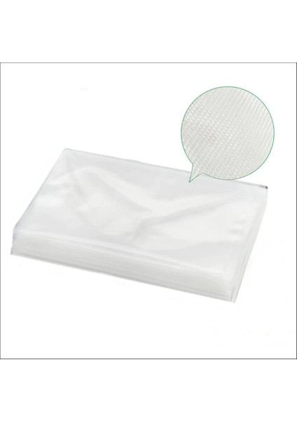 Vakum Makineleri Için Tırtıklı Vakur Vakum Torbası - Poşeti 15 x 20 cm - 100'LÜ