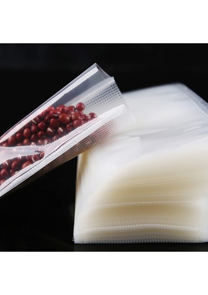 Vakum Makineleri Için Tırtıklı Vakur Vakum Torbası - Poşeti 15 x 20 cm - 100'LÜ