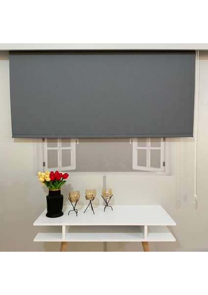VP2302 Blackout Işık Geçirmez Stor Perde Antrasit 110 x 200