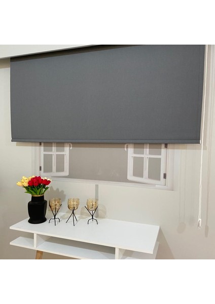VP2302 Blackout Işık Geçirmez Stor Perde Antrasit 110 x 200