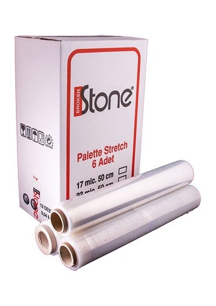 Palet Streç 17 Mic 300 mt (6 Adet)