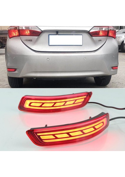 Toyota Corolla 2014-2018 Arka Sis Reflektör Ledi Kare Dizayn fiyatları