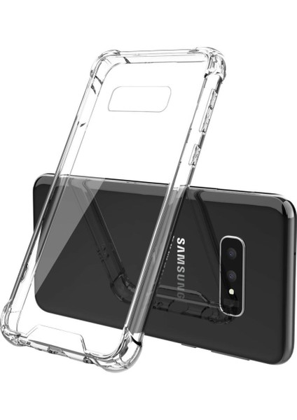 Samsung Galaxy S10E Kılıf Kenar Koruma Antişok Silikon Kılıf +Cam modelleri