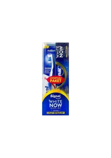 White Now Gold 75GR+ Signal Performance Diş Fırçası Orta Avantajlı Paket