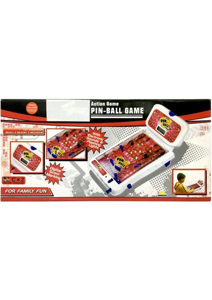 Işıklı Sesli Pilli Pinball Arcade Oyunu