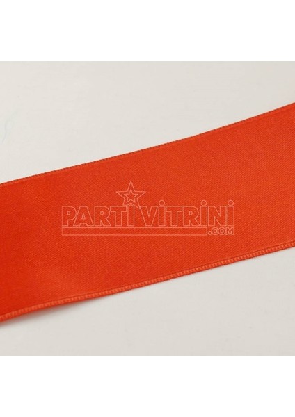 Parti Vitrini Kırmızı Saten Kurdela 6 Cm. x 10 Metre