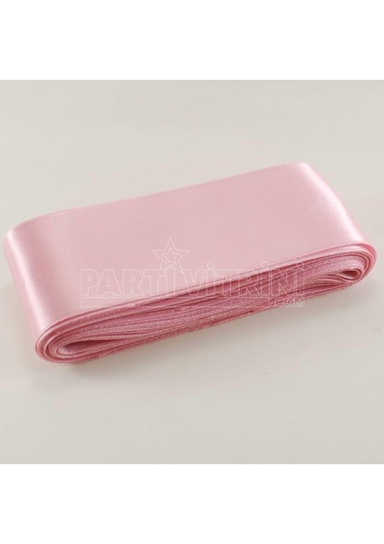 Parti Vitrini Pembe Saten Kurdela 6 Cm. x 10 Metre