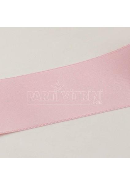 Parti Vitrini Pembe Saten Kurdela 6 Cm. x 10 Metre