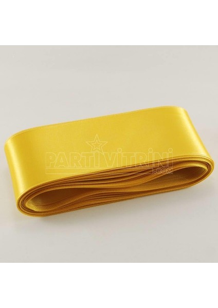 Parti Vitrini Gold (Altın) Saten Kurdela 6 Cm. x 10 Metre