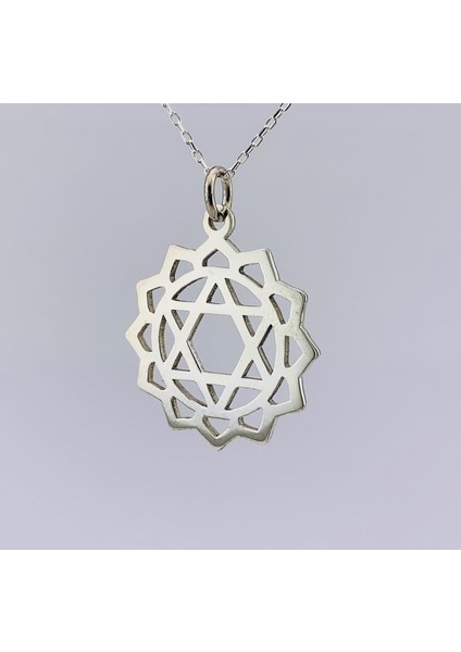 Gümüş Kalp Çakra Kolye - Anahata Kolye (BG-KLY-688)