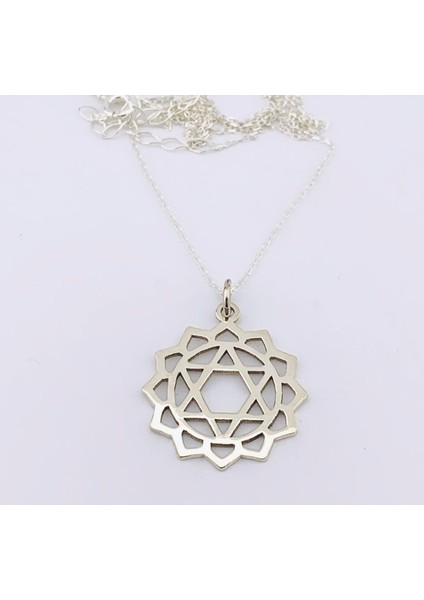 Gümüş Kalp Çakra Kolye - Anahata Kolye (BG-KLY-688) fiyatları