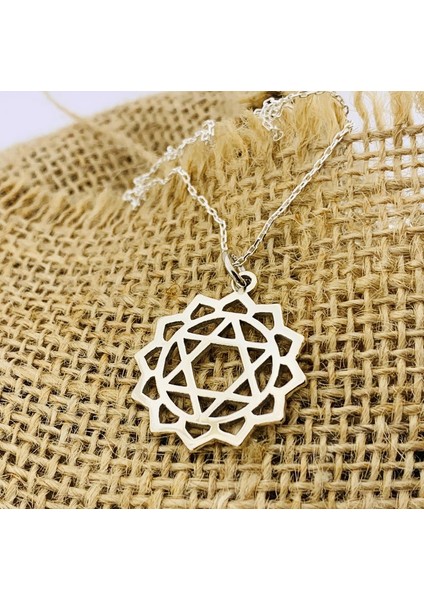 Gümüş Kalp Çakra Kolye - Anahata Kolye (BG-KLY-688) fırsatları