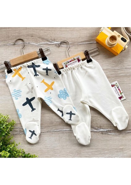 2'li Penye Bebek Pijama Takım Uçak
