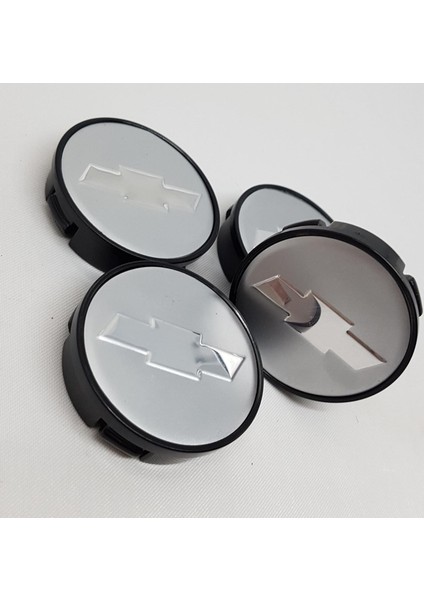 Jant Göbeği Chevrolet 65/62 (62MM Iç Çap) 4'lü Set Silver