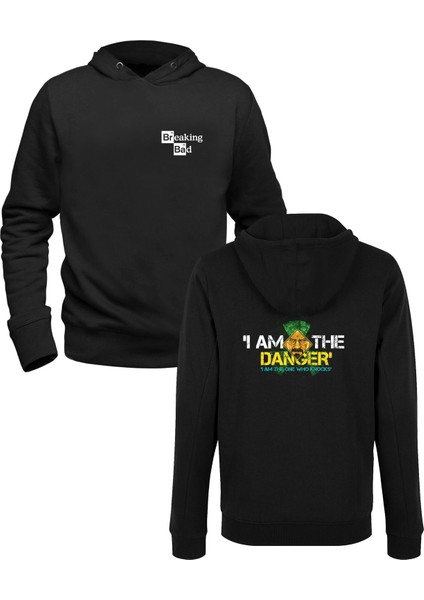 Heinsenberg-Breaking Bad Siyah Ön Arka Baskılı Sweatshirt