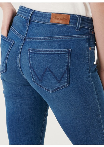 Kadın Mavi Skinny Fit Denim Esnek Jean Kot Pantolon modelleri