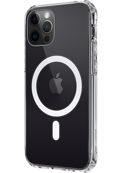 Apple iPhone 13 Pro Magsafe Özellikli Shock Proof Şeffaf Silikon Kılıf