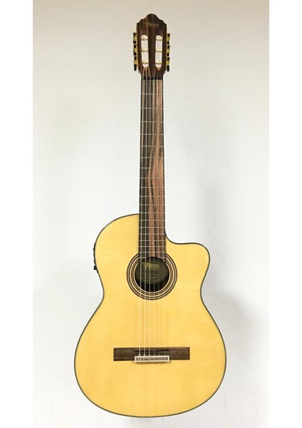 Elektro Klasik Gitar, Cutaway, 4/4, Naturel Parlak